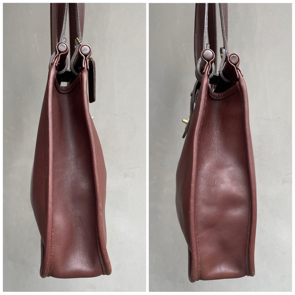 COACH Vintage Mahogany Weston Shopper Bag, Coach 9021, Coach Leather Tote Bag - Picture 12 of 12